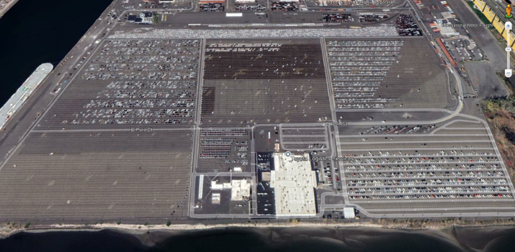 Toyota Port of Newark Canopy Structure and Utility Platform