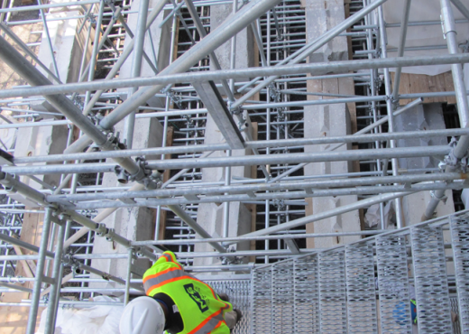 NJ Executive State House Renovation Scaffold Analysis