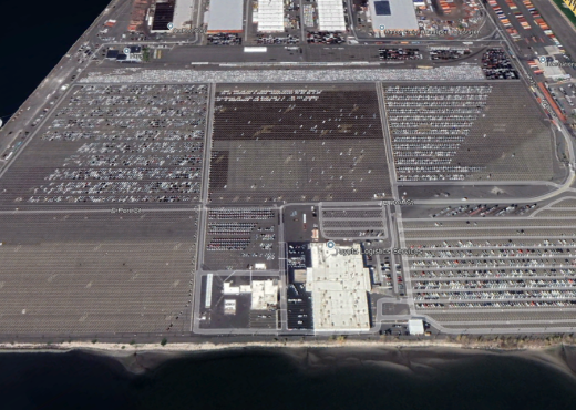 Toyota Port of Newark Canopy Structure and Utility Platform